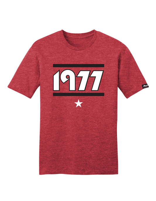 Almanac Heather Red 1977 Portland Tee