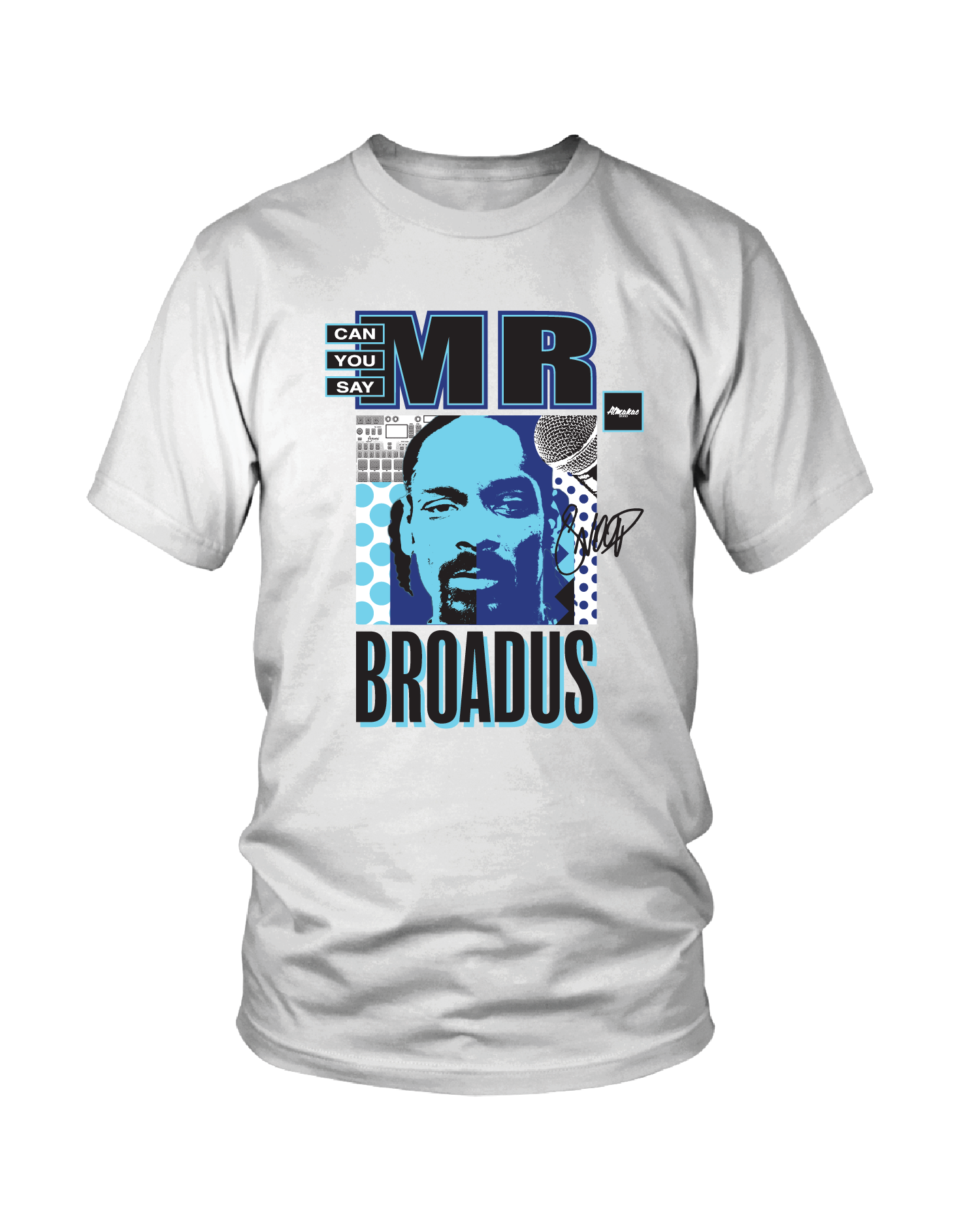 Almanac White Mr. Broadus (Snoop) Tee