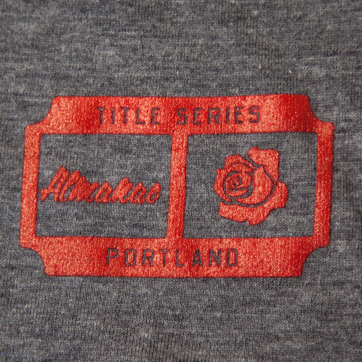 Almanac Red/Grey 1977 Portland Baseball Shirt