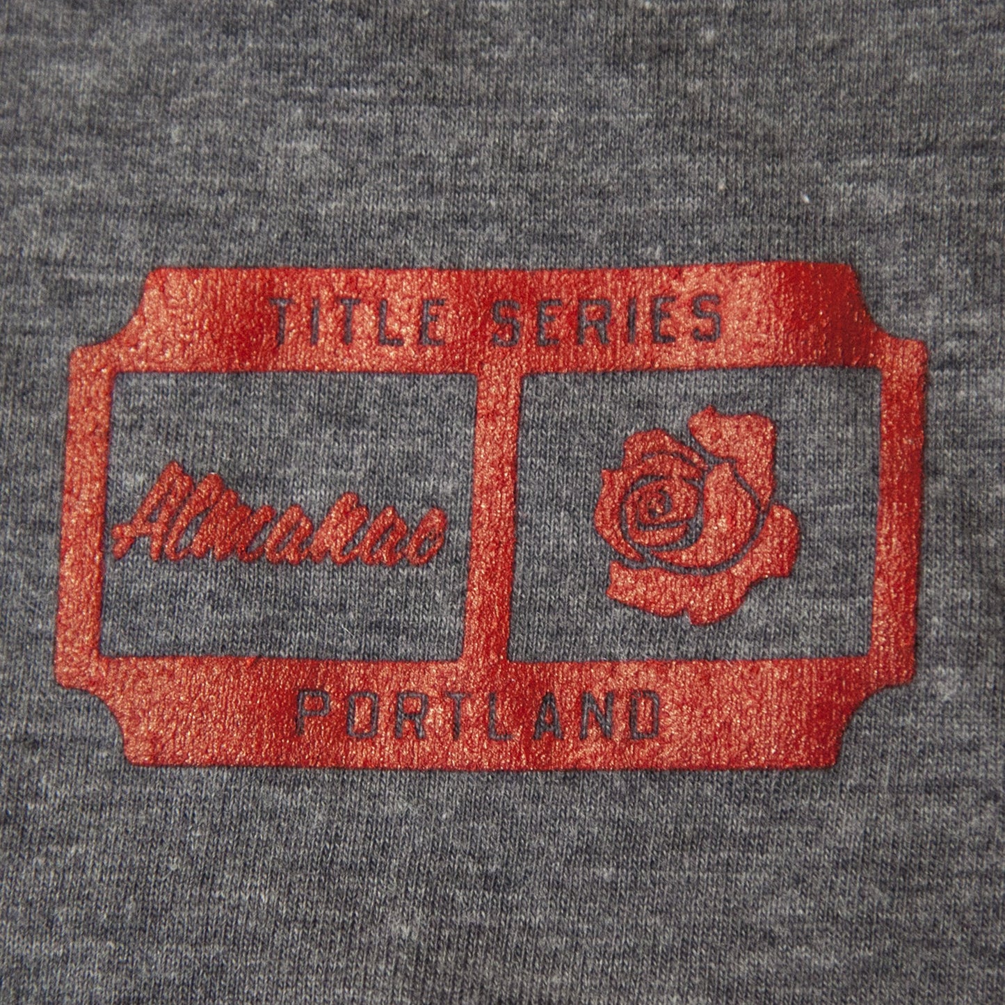 Almanac Red/Grey 1977 Portland Baseball Shirt
