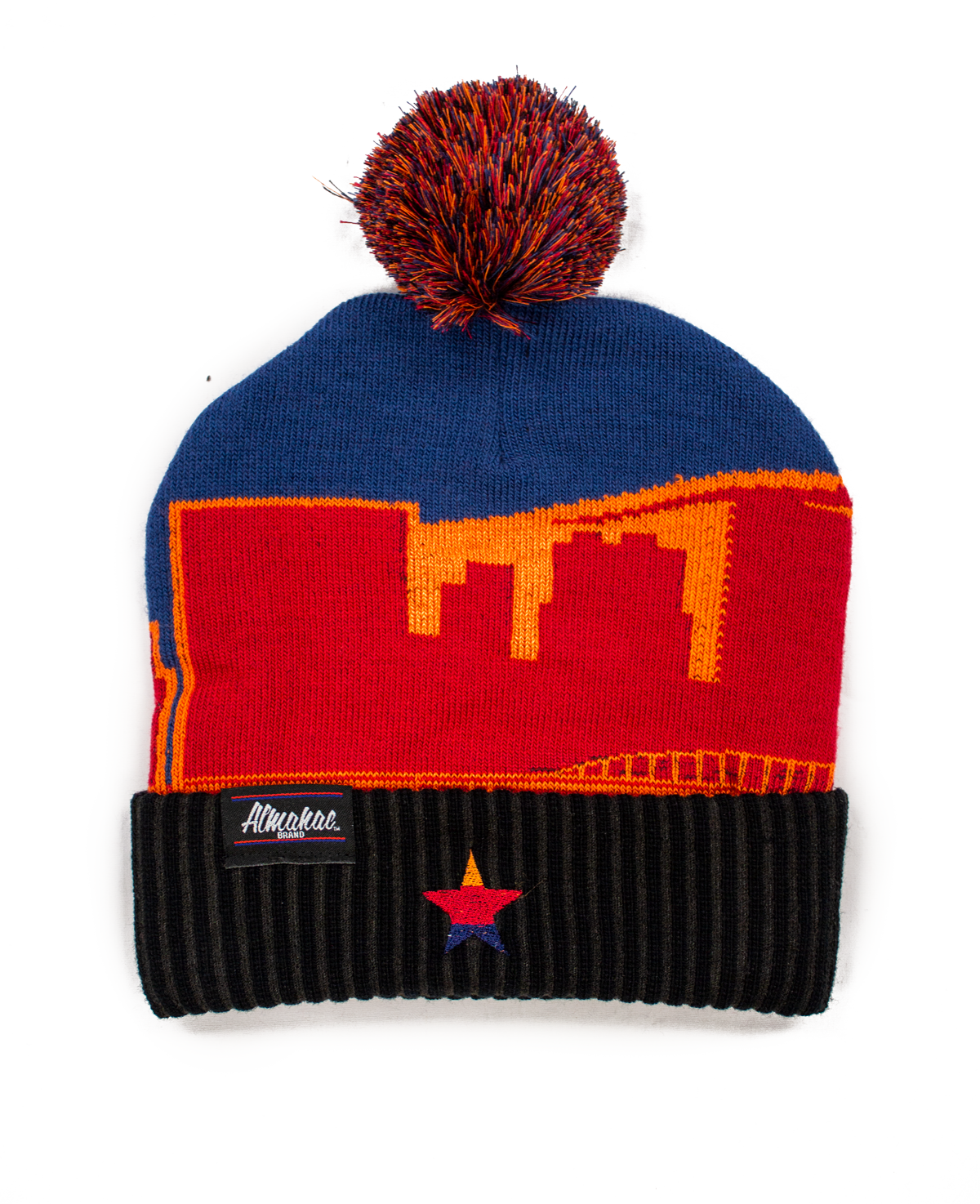 1977 Portland Coliseum Skyline Pom Beanie Cap