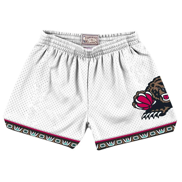 Mitchell & Ness White Vancouver Grizzlies Womens Jump Shot Shorts