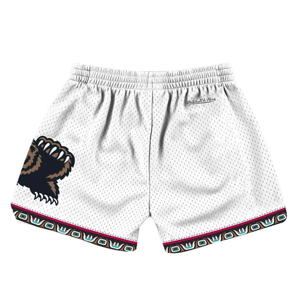 Mitchell & Ness White Vancouver Grizzlies Womens Jump Shot Shorts