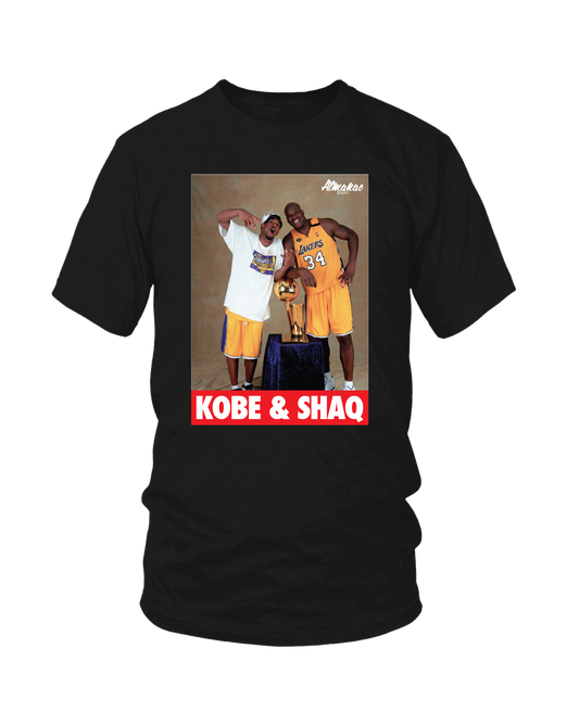 The Almanac Brand Black Kobe and Shaq Tee