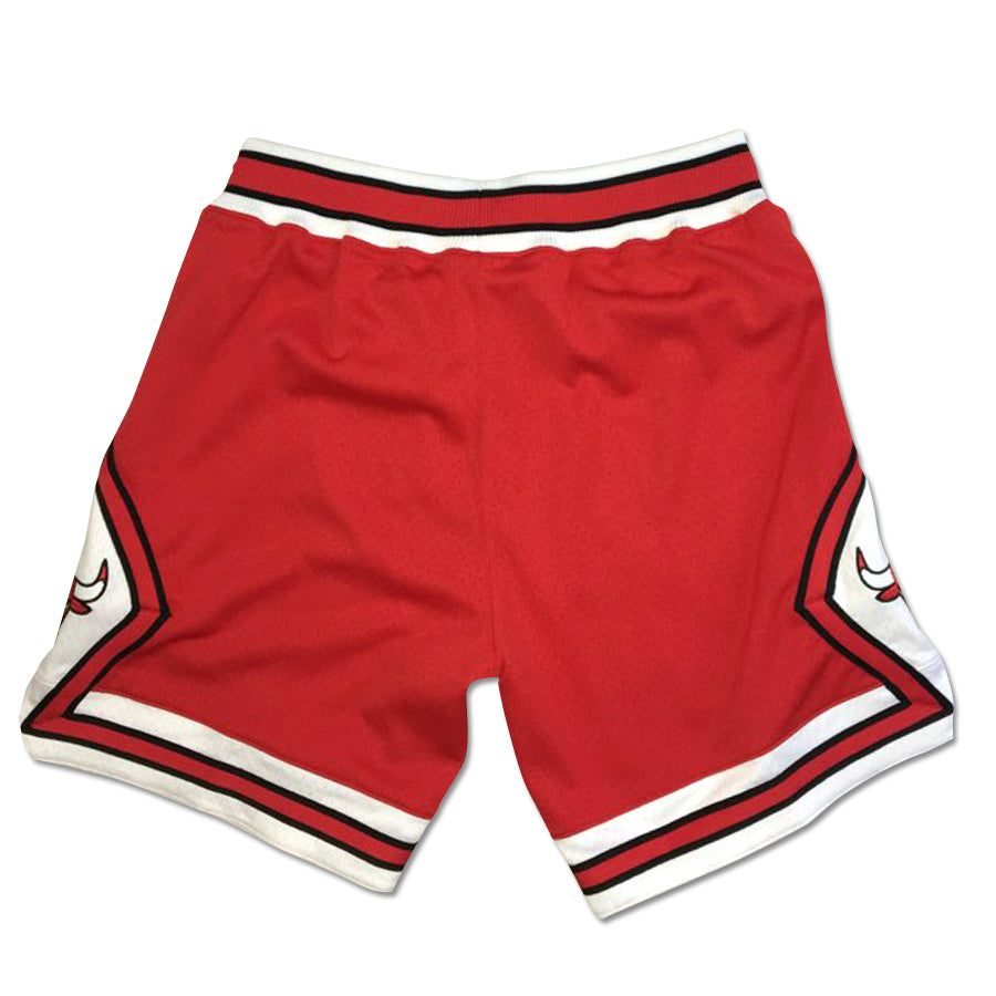 Chicago Bulls Retro Just Don Style 1997-1998 Basketball Shorts Red