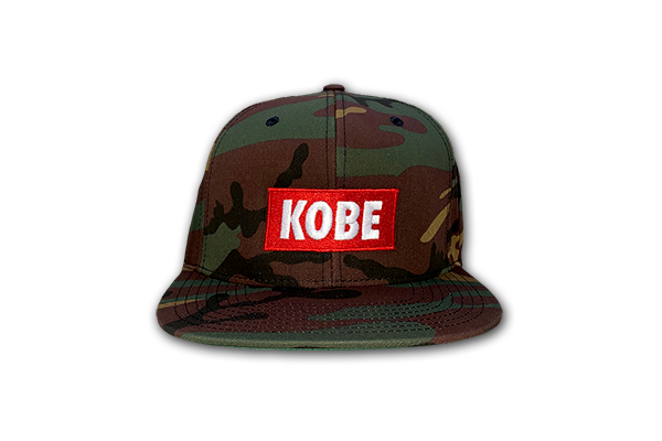 KOBE Big Red Box Logo Snapback Cap